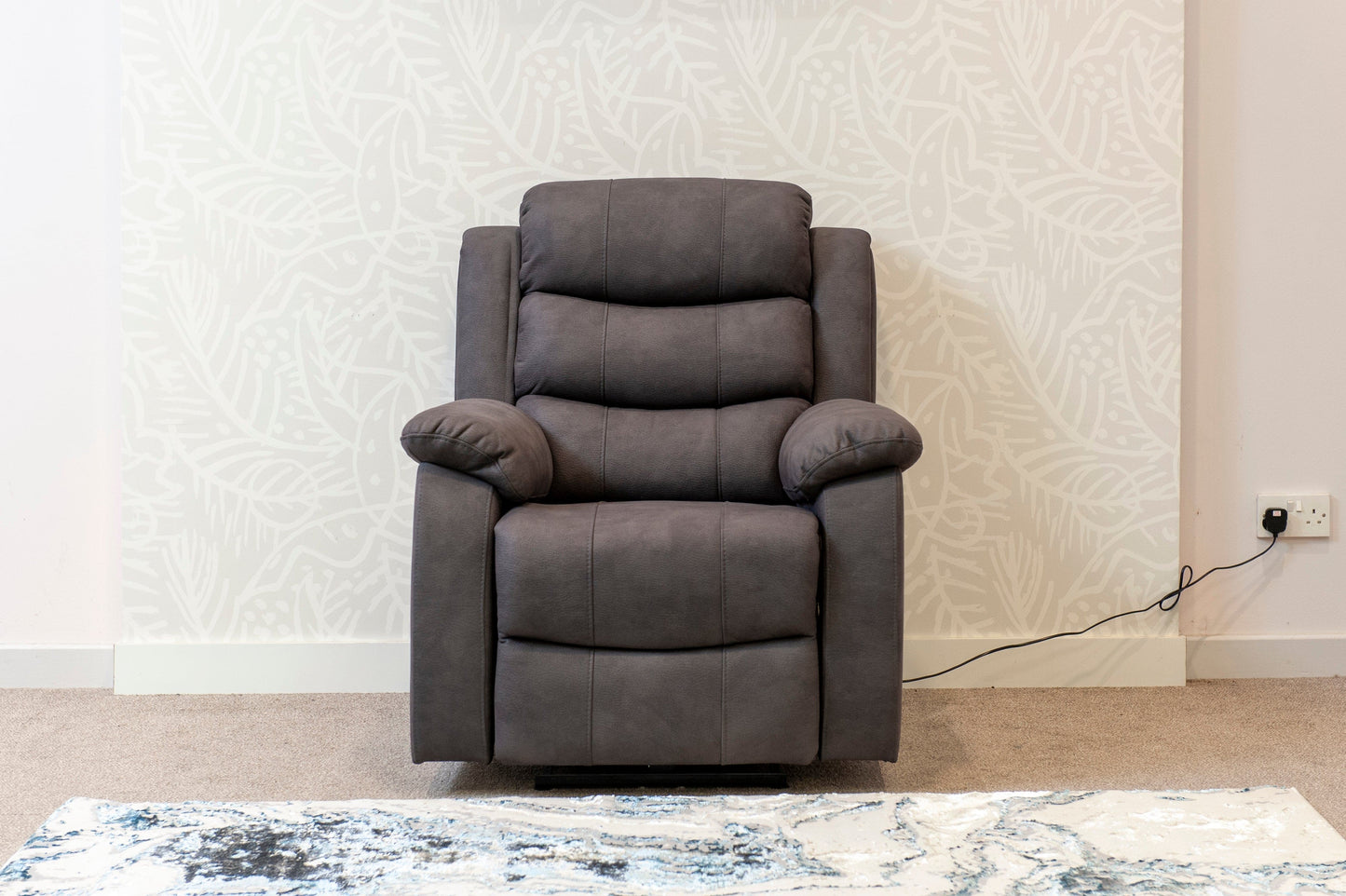 Willow Dark Grey Easy Clean Fabric With Manual Reclining Feature Seater Sofa Set Range