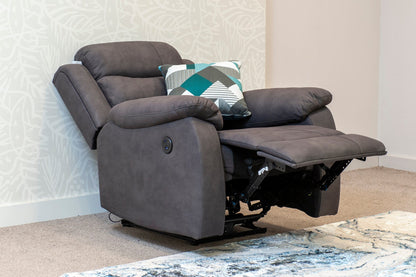 Willow Dark Grey Easy Clean Fabric With Manual Reclining Feature Seater Sofa Set Range