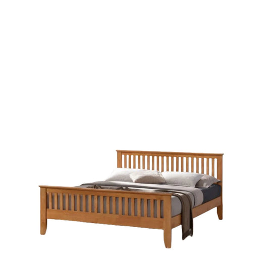 Torino 5'ft Double Real Hardwood Oak Bed Frame