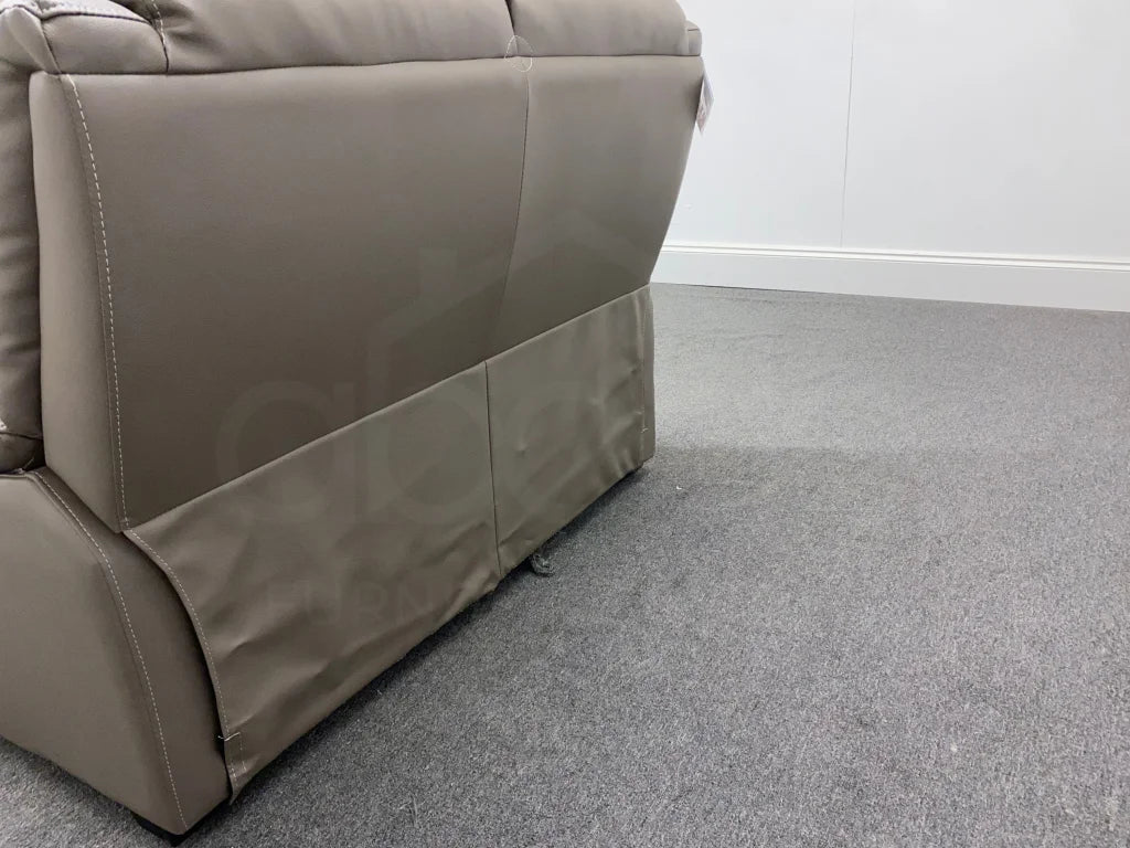 Daytona Grey Leather 2 Seater Sofa Sofas