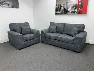 Dfs Millie Express 2 Seater Sofa + Armchair- Charcoal Sofas