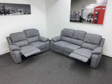 Quinn Premium Fabric Manual Recliner 3 + 2 Seater Sofa Set Sofas