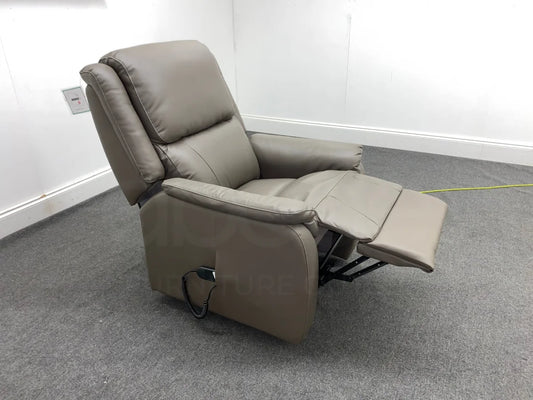 Daytona Grey Leather Rise&Recliner Armchair Sofas