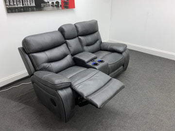 Limited Time Offer! New Vinson Express Smart Tech 2 Seater Fabric Power Recliner Sofa Sofas