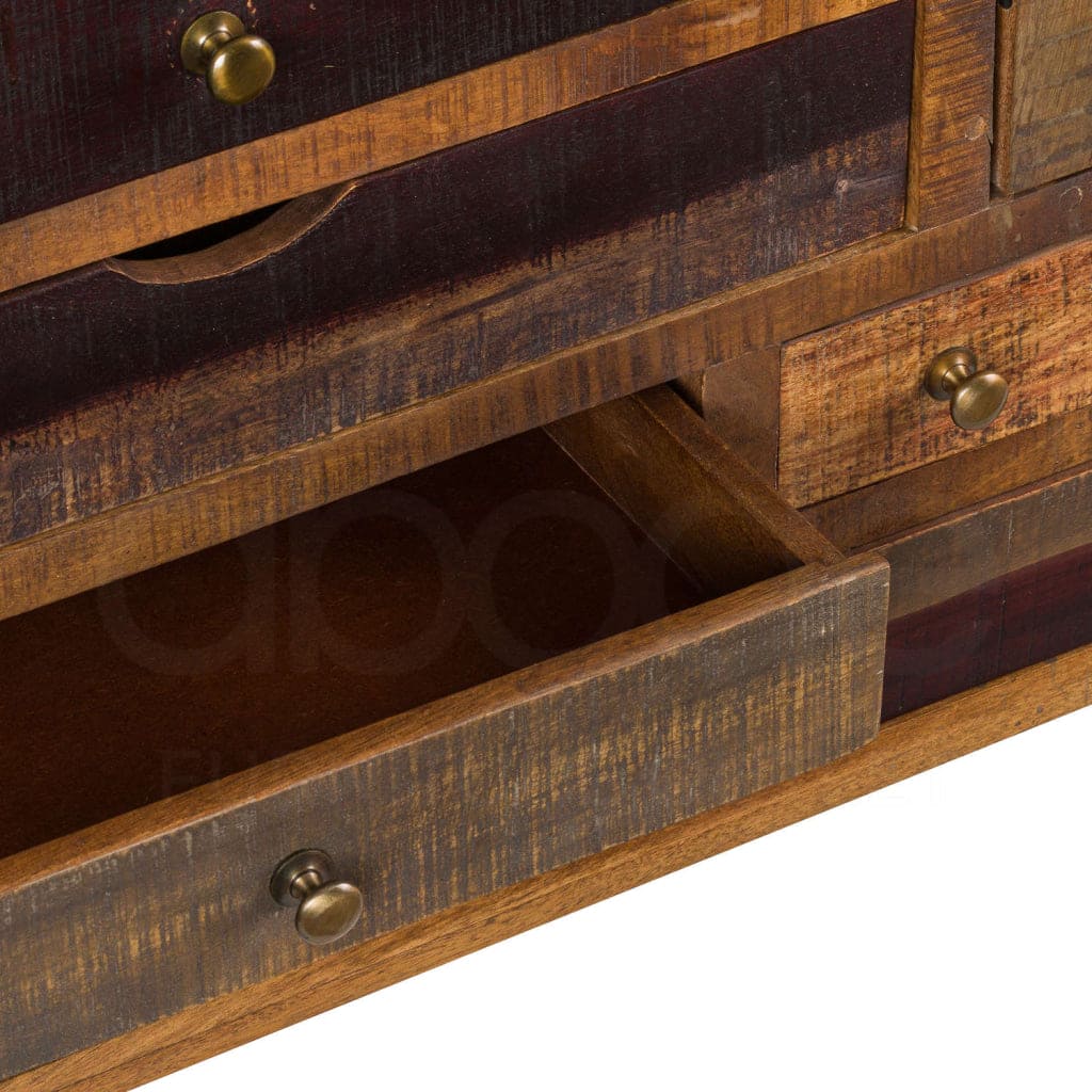 Industrial Multi Draw Chest With Brass Handles Sofas