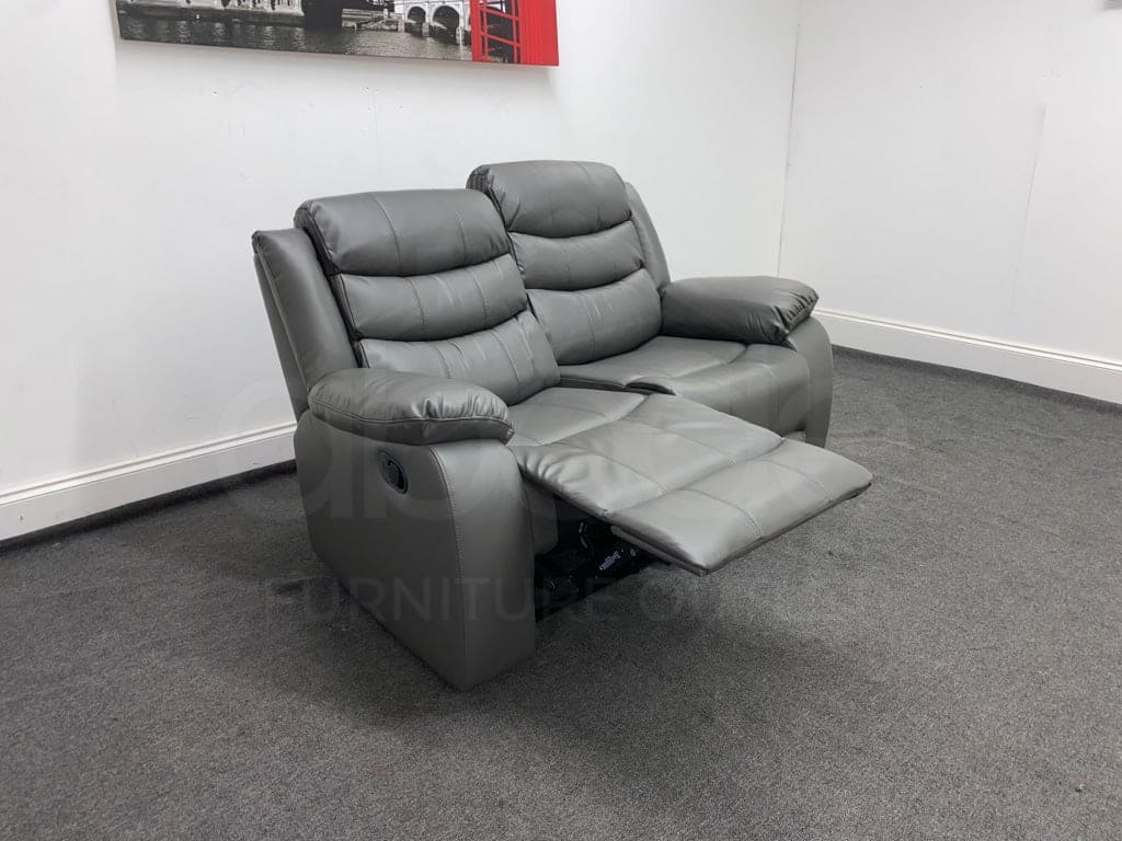 Dfs Landos Recliner Grey Leather 2 Seater Sofa Sofas