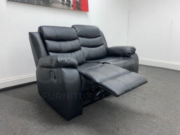 Dfs Landos Recliner Black Leather 2 Seater Sofa Sofas