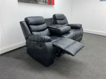 Dfs Landos Recliner Black Leather 3 Seater Sofa Sofas