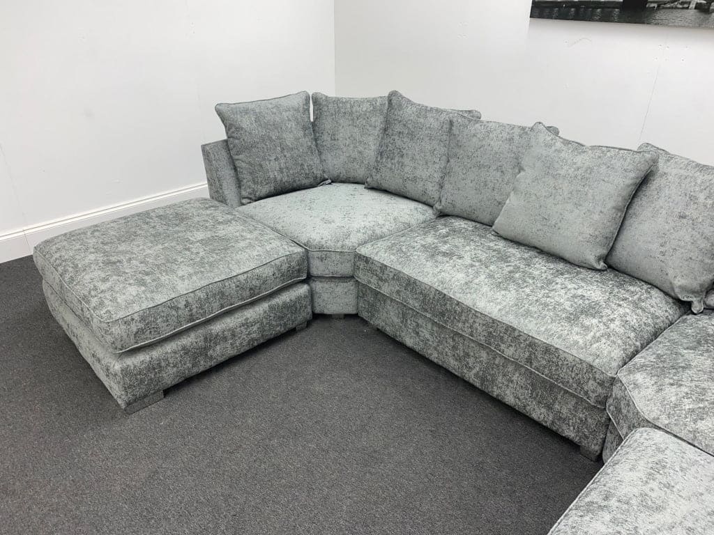 Lawrie Grey U - Shape Corner Sofa Sofas