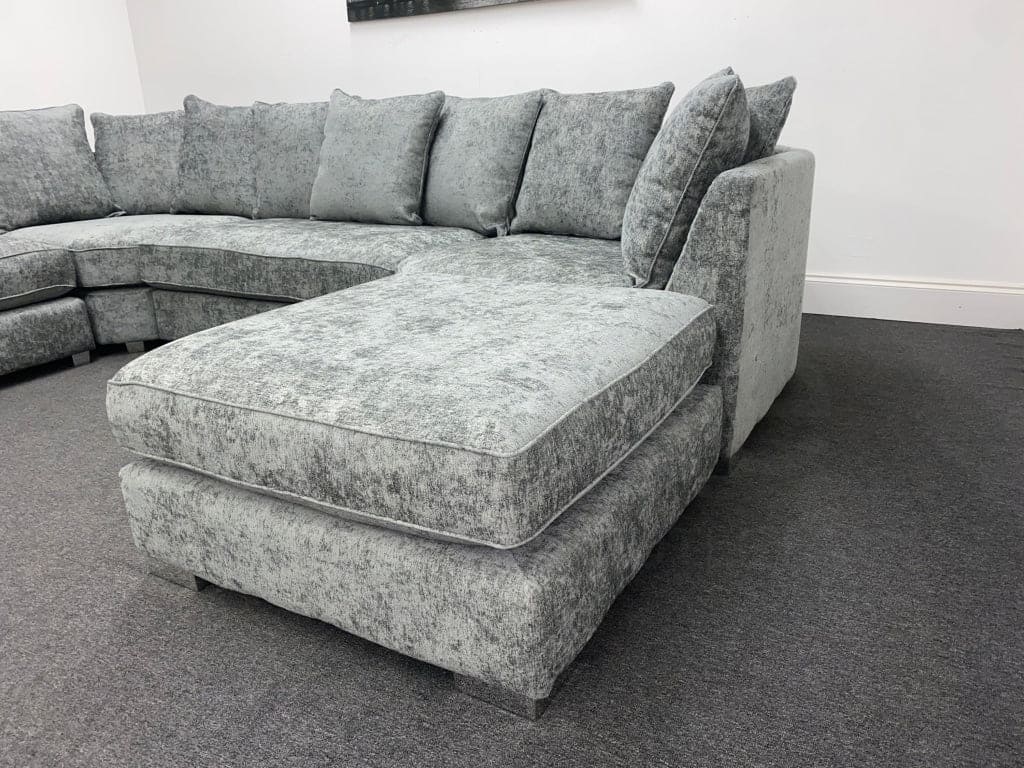 Lawrie Grey U - Shape Corner Sofa Sofas