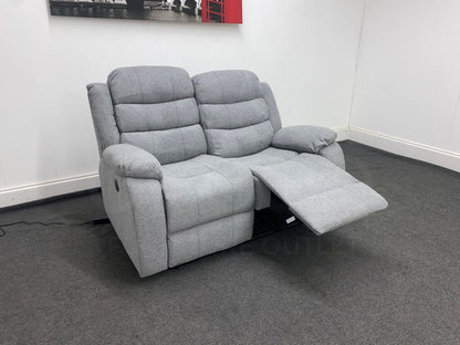 Lawson Grey Fabric 2 Seater Electric / Power Recliner Sofa