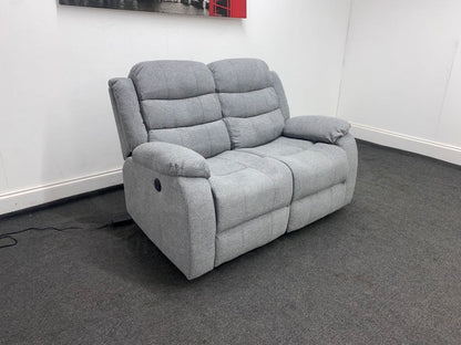 Lawson Grey Fabric 2 Seater Electric / Power Recliner Sofa