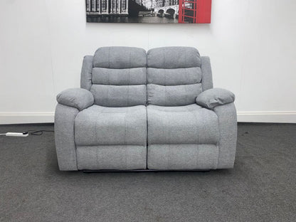 Lawson Grey Fabric 2 Seater Electric / Power Recliner Sofa