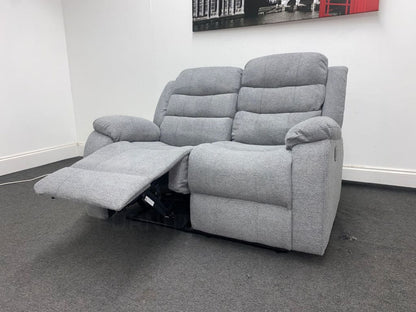 Lawson Grey Fabric 2 Seater Electric / Power Recliner Sofa