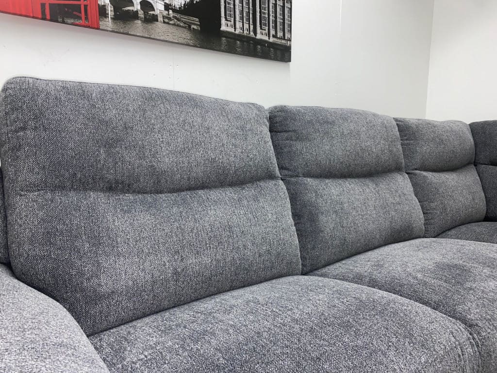 Dfs Wren Charcoal Fabric Electric / Power Reclining Sectional Modular Corner Sofa Suite