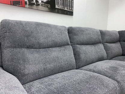 Dfs Wren Charcoal Fabric Electric / Power Reclining Sectional Modular Corner Sofa Suite