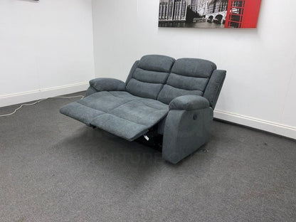 Lawson Dark Grey Fabric 2 Seater Electric / Power Recliner Sofa