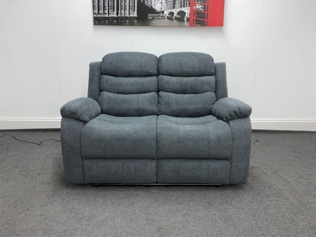 Lawson Dark Grey Fabric 2 Seater Electric / Power Recliner Sofa