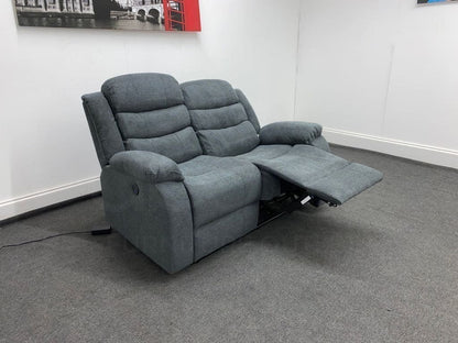 Lawson Dark Grey Fabric 2 Seater Electric / Power Recliner Sofa
