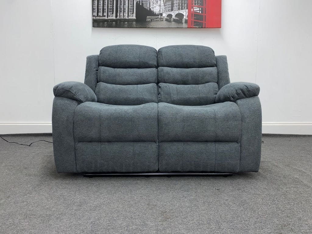 Lawson Dark Grey Fabric 2 Seater Electric / Power Recliner Sofa