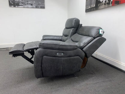 Limited Time Offer! New Vinson Express Smart Tech 2 Seater Fabric Power Recliner Sofa Sofas