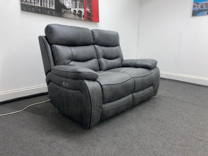 Limited Time Offer! New Vinson Express Smart Tech 2 Seater Fabric Power Recliner Sofa Sofas