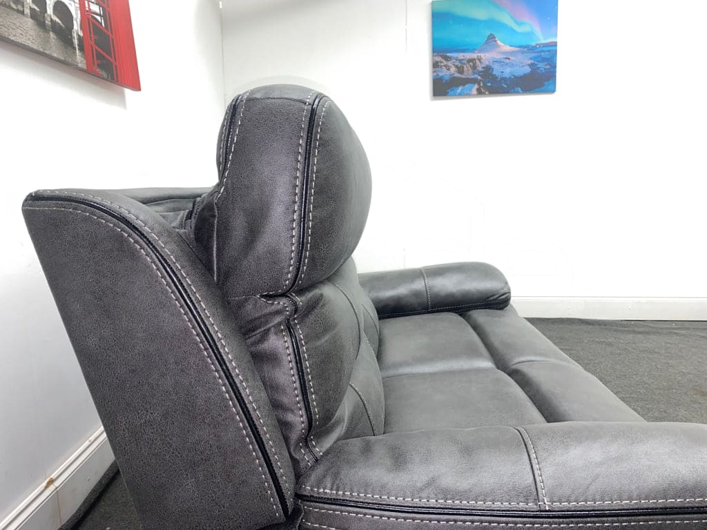 Limited Time Offer! New Vinson Express Smart Tech 2 Seater Fabric Power Recliner Sofa Sofas
