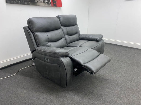Limited Time Offer! New Vinson Express Smart Tech 2 Seater Fabric Power Recliner Sofa Sofas