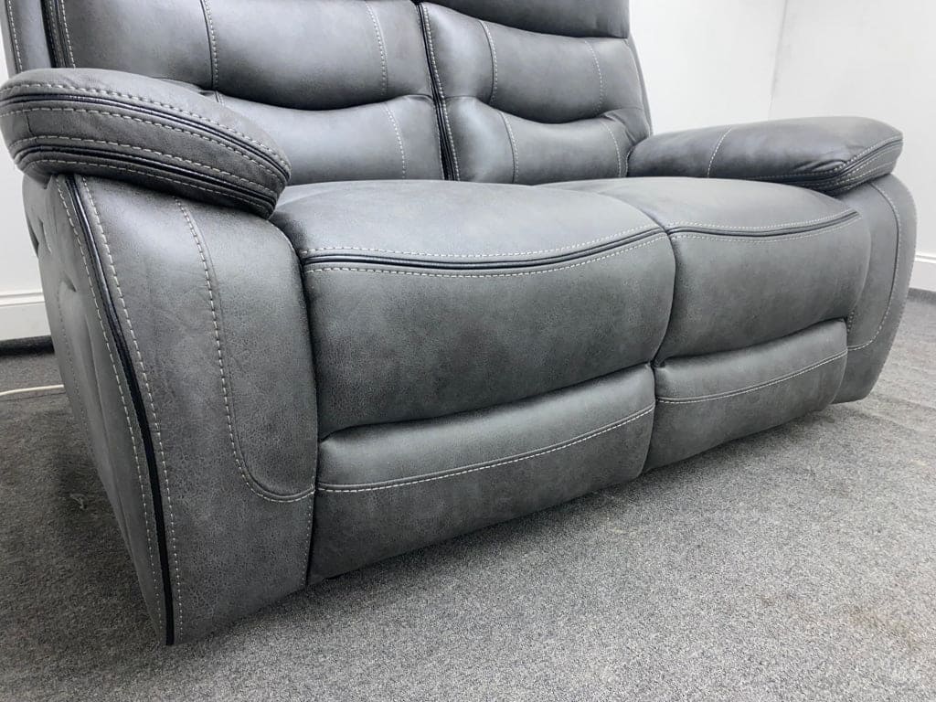 Limited Time Offer! New Vinson Express Smart Tech 2 Seater Fabric Power Recliner Sofa Sofas