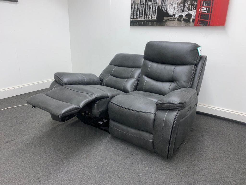 Limited Time Offer! New Vinson Express Smart Tech 2 Seater Fabric Power Recliner Sofa Sofas