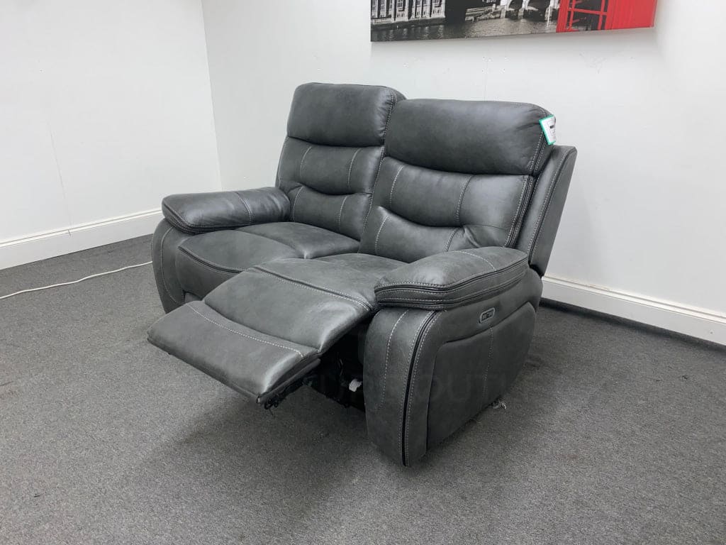 Limited Time Offer! New Vinson Express Smart Tech 2 Seater Fabric Power Recliner Sofa Sofas