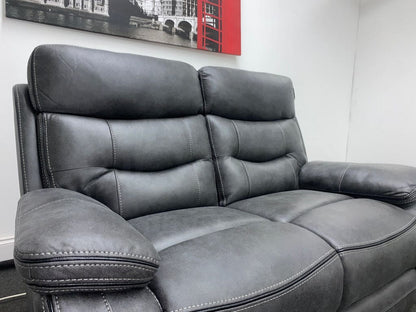 Limited Time Offer! New Vinson Express Smart Tech 2 Seater Fabric Power Recliner Sofa Sofas