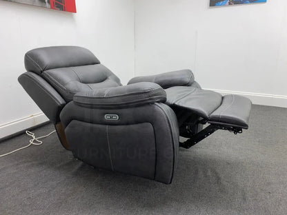 Limited Time Offer! New Vinson Express Smart Tech Armchair Fabric Power Recliner 1 Seater Sofa Sofas