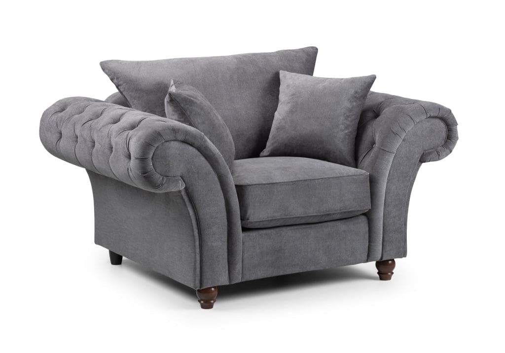 Montpellier Grey Fabric Armchair Sofas