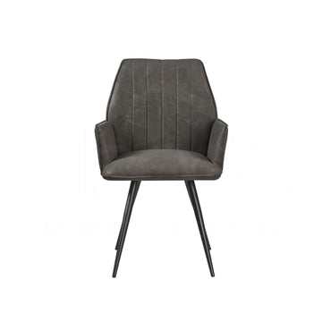 Orissa Dark Grey Pu Dining Chair Dining Chair