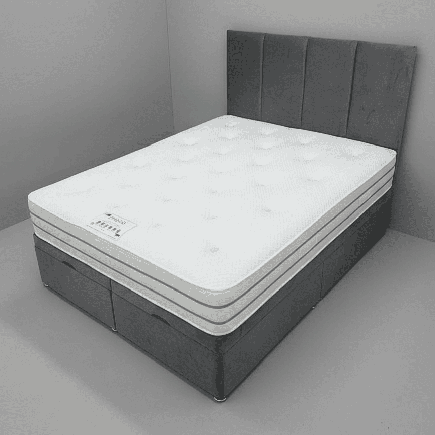 Rald 1000 Pocket Sprung Mattress & Divan Bed Package - Available In 3ft Single, 4'6ft Double or 5ft King