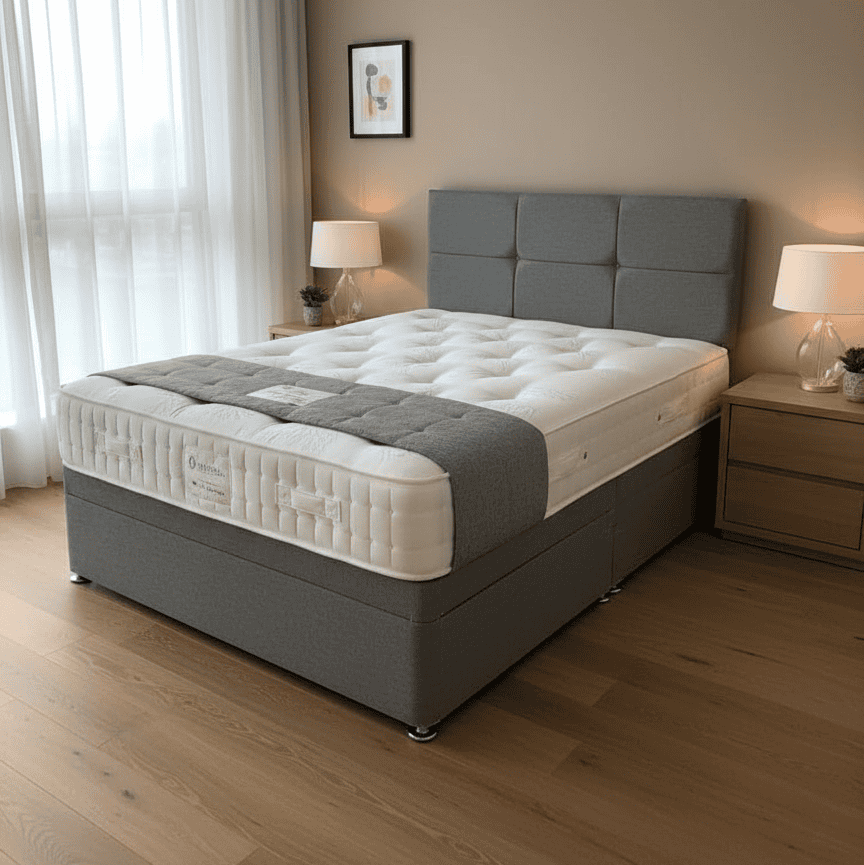 Flexo - Ortho Sprung Extra Firm Mattress & Divan Bed Package - Available In 3ft Single, 4'6ft Double or 5ft King