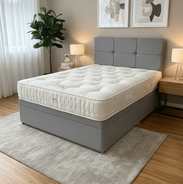 Flexo - Ortho Sprung Extra Firm Mattress & Divan Bed Package - Available In 3ft Single, 4'6ft Double or 5ft King