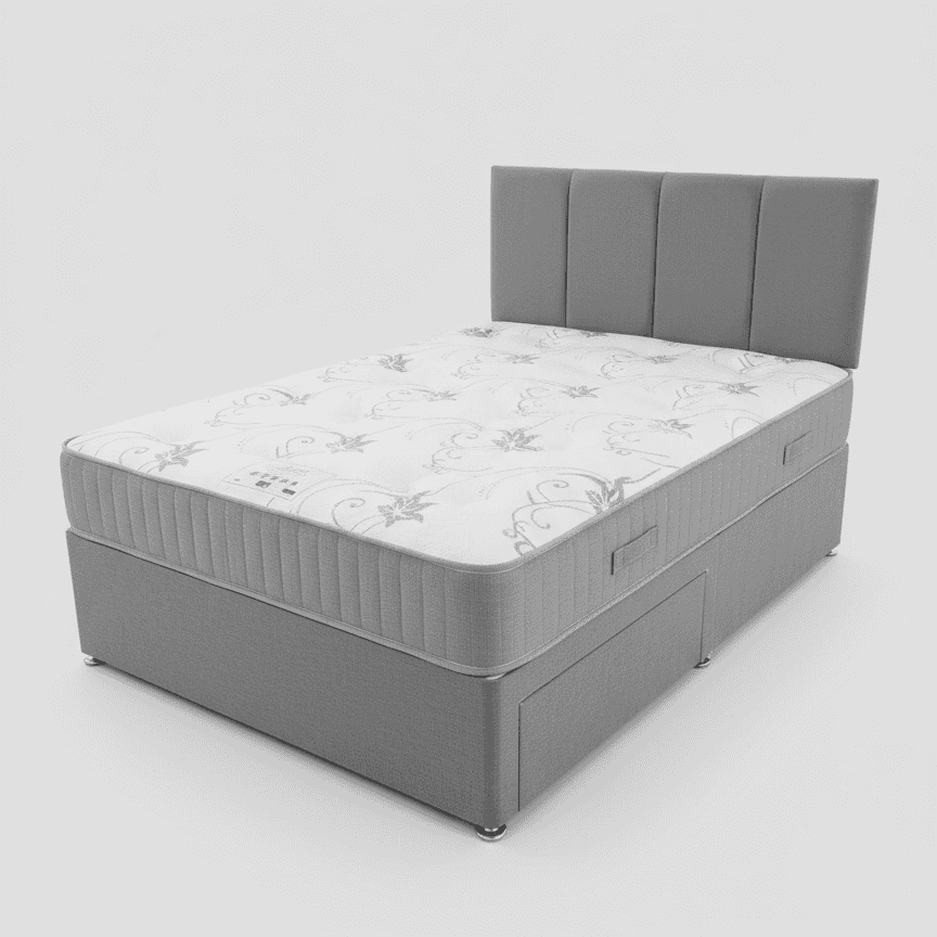 Lion Orthopaedic Memory Foam Mattress & Divan Bed Package - Available in 3ft Single, 4'6 Double or 5ft King