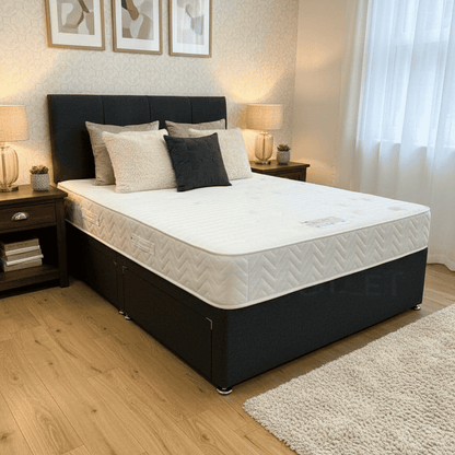 Orthopaedic Extra Firm Mattress & Divan Bed Package Available In 3ft Single, 4'6ft Double or 5ft King