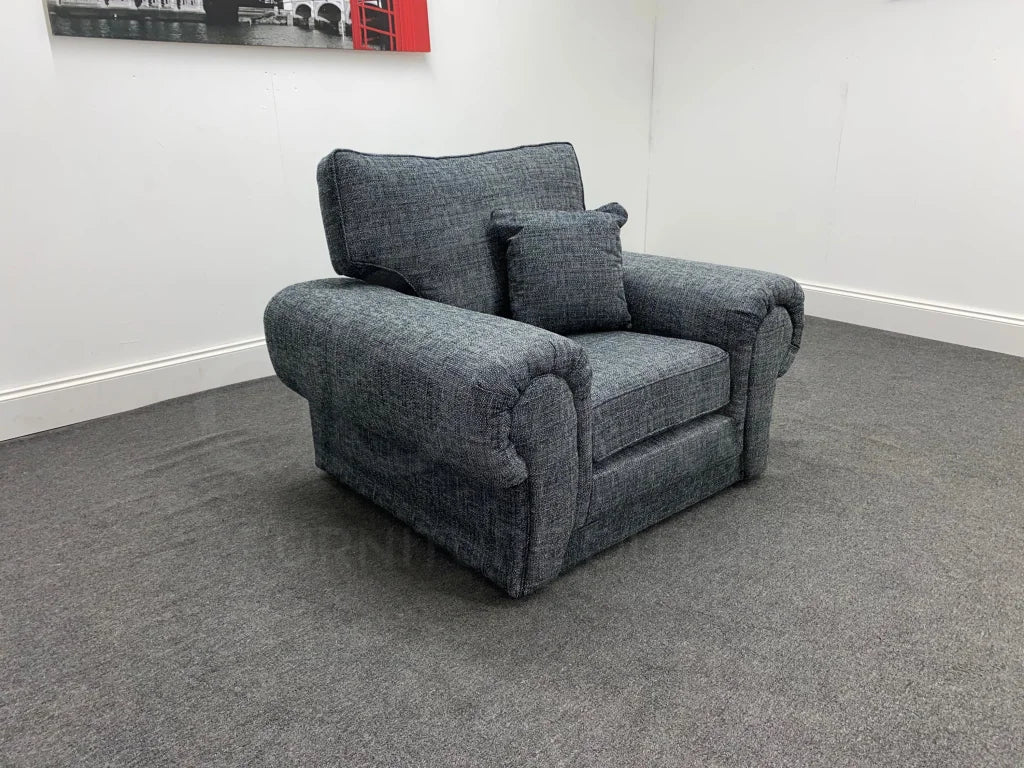 Tivoli Grey Fabric Armchair Sofa Sofas