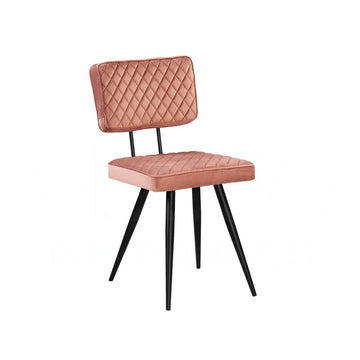 Tyrell Blush Velvet Dining Chair Dining Chair