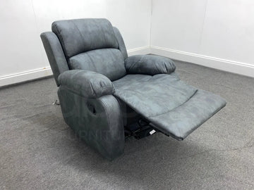 Willow Grey Fabric Recliner Armchair Sofas